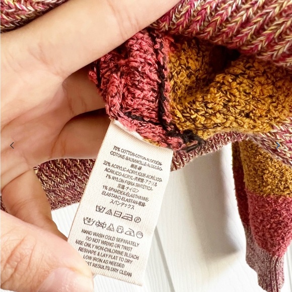 Free People | Candyland Striped Rainbow Sweater | Size S - Picture 7 of 9